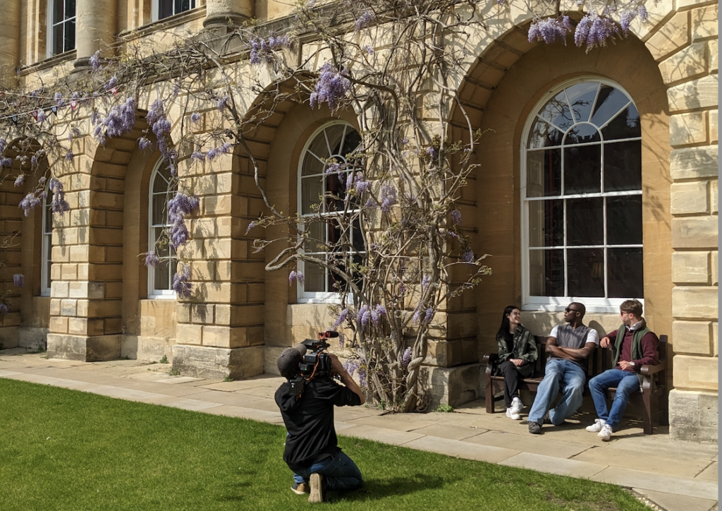 Oxford college giving day video behind the scenes